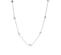 Purelei Alohi Heart Kette Damen (Silber) - Halskette Damen aus langlebigem Edelstahl - Wasserfeste Halskette - 40-45 cm Länge verstellbar - Schmuck für deinen individuellen Look