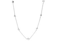 Purelei® Alohi Heart Kette - wasserfest & verstellbar | Zierliche Edelstahlkette mit kleinen Herzen & 14K/18K Vergoldung | Symbol für Liebe, Leichtigkeit & Harmonie (Silver)