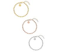 Purelei® Anxiety Bubble Armband-Set - 2-teiliges Armbandset aus Edelstahl - 14K vergoldet - verstellbare Länge 16-19 cm - wasserfest