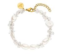 PURELEI Crystal Wave Armband, verstellbare Länge Gold