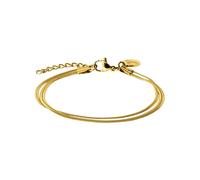 Armband PURELEI "Schmuck Geschenk Two Layers Armkette, 23493-Bracelet-Two-Layers", gold (gelbgoldfarben), Armbänder, Damen, Edelstahl (13933650-0) gelbgoldfarben