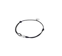 Purelei Awesome Armband Damen mit Lotus Anhänger, filigranes Baumwollarmband größenverstellbar, zartes Freundschaftsarmband, Schmuck Geschenk für Frauen, dezentes Layering Armband
