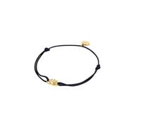 Purelei Awesome Armband Damen mit Lotus Anhänger, Filigranes Baumwollarmband Größenverstellbar, Zartes Freundschaftsarmband, Schmuck Geschenk für Frauen, Dezentes Layering Armband, Gold