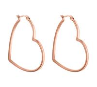 PURELEI® Big Love Ohrringe (Rosegold) - Damenohrringe aus langlebigem Edelstahl - Wasserfeste Ohrringe Damen - 44,5 x 42 mm - Modeschmuck für deinen individuellen Look