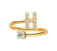 Purelei Buchstaben Ring Damen - Verstellbarer, Wasserfester Edelstahlring mit Individuellem Design, Größe 50-60 - Personalisierter Schmuck für Frauen & Alltag