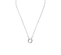 Purelei Charm Kette mit Perlen | Verstellbare Edelstahlkette mit Muschelperlen | Individuell mit Charms kombinierbar | Eleganter Look für Alltag & besondere Momente (Silver)