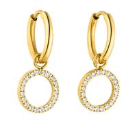 Purelei Ohrringe - Creolen Closed Glow - Gr. unisize - in Gold - für Damen