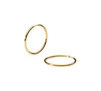 PURELEI® Echo Ohrringe, (Gold, Silber, Rosegold), Wasserfeste Ohrringe für Damen, Creolen aus Edelstahl, Geschenk für Frauen, 40mm Durchmesser (Gold)