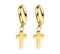 Purelei Cross Creole Creolen 100% Edelstahl 13,9 mm Damen