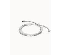 PURELEI Crystal Glow Anxiety Armband, verstellbare Länge, Silber Silber