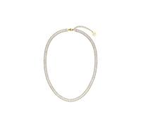 Purelei® Crystal Glow Kette mit Zirkonia-Baguette-Steinen - Edelstahl in Gold, Silber oder Roségold, 40-45 cm, edles Design (Gold)