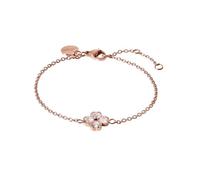 Purelei Cuore Armband - Elegantes Ankerketten-Armband mit Kleeblatt-Anhänger aus Zirkonia-Herzen