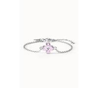 PURELEI Cuore Rosé Armband, verstellbare Länge, Silber Silber