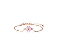 Purelei Cuore Rosé Armband - wasserfest & verstellbar | Edelstahlarmband mit Kleeblatt & roséfarbenen Zirkonias | 14K Vergoldung & 18K Roségold | Symbol für Glück & Liebe (Rosegold)