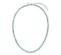 Purelei Damen Halskette aus Edelstahl - Aventurin, Wasserfeste Kette mit Natürlichen Aventurinperlen, Verstellbare Länge 35-45 cm, Eleganter Schmuck für Frauen