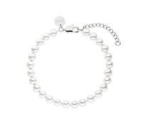 Purelei® Diligence Armband (Silber), Wasserfestes Perlenarmband für Männer und Damen, Elegantes Unisex-Armband aus Edelstahl, Geschenke für Herren und Damen,18-22 cm Länge verstellbar