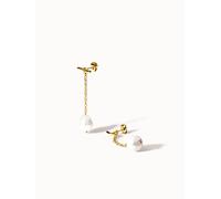 PURELEI Drop Pearl Perlenohrringe, Gold Gold
