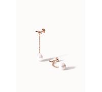 PURELEI Drop Pearl Perlenohrringe, Roségold Roségold