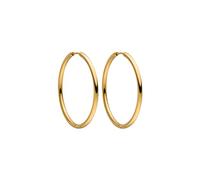 PURELEI Echo Creolen Damen 40mm Wasserfeste Ohrringe Edelstahl Gold Silber Roségold - Zeitlose Ohrringe Elegant Allergikerfreundlich Geschenk für Frauen