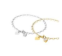 Purelei Endless Love Armband-Set 100% Edelstahl Bicolor/ Gold/Silber