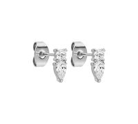 Purelei Eternal Flame Ohrstecker - Glitzernde Zirkonia Ohrringe für Damen - Edelstahl 18K vergoldet - 3 x 8 mm - Perfekt für Curated Ear Looks - Gold/Silber/Roségold (Silver)
