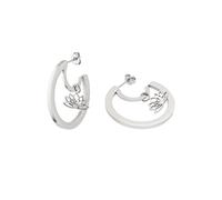 Purelei Fascination Ohrringe Damen Lotus Anhänger, Silver