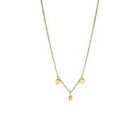 Purelei Feine Halskette mit festem Anhänger - Edelstahl 14K vergoldet, Roségold oder Silber - 40/45 cm Länge - 3,5 mm breit - nicht abnehmbarer Anhänger - 8,6 g - wasserfest - verstellbar (Gold)