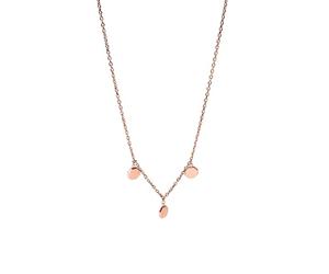 Purelei® Feine Halskette mit festem Anhänger - Edelstahl 14K vergoldet, Roségold oder Silber - 40/45 cm Länge - 3,5 mm breit - nicht abnehmbarer Anhänger - 8,6 g - wasserfest - verstellbar (Rosegold)