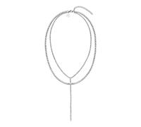 Purelei Festive Doppelkette 100% Edelstahl Silber Damen