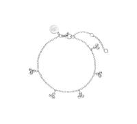 Purelei® Filigranes Armband mit 7 Anhängern - Edelstahl vergoldet - inspiriert von Natur & Element Erde - Verstellbar 16-20 cm - Gold/Silber/Roségold (Silver)