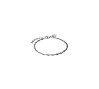 Purelei® Fine Vintage Armband - Gedrehtes Armband aus Edelstahl - 14K/18K vergoldet - Verstellbar 16-19 cm - Filigraner Schmuck - 2,3 g - Wasserfest (Silver)