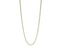 Purelei Fine Vintage Kette - gedrehte Edelstahl-Halskette, 14K vergoldet, Roségold oder Silber - 40-45 cm - 2,3 mm breit - perfekt für Layering - wasserfest - verstellbar (Gold)