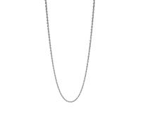 Purelei Fine Vintage Kette - gedrehte Edelstahl-Halskette, 14K vergoldet, Roségold oder Silber - 40-45 cm - 2,3 mm breit - perfekt für Layering - wasserfest - verstellbar (Silver)