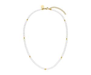Purelei Finesse Perlenkette 100% Edelstahl Gold Damen