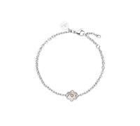 Purelei® Flourish Armband (Silber) - Elegantes, verspieltes Damen Armband - Edelstahl - Verstellbare Länge 16-19 cm - Hawaiianisch inspiriert & wasserfest