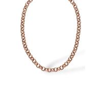 Purelei® Gala Kette - Statement Halskette mit großen Kettengliedern - Edelstahl (Gold 14K vergoldet/Silber/Roségold 18K) - 45 cm klassische Gliederkette für Damen (Rosegold)