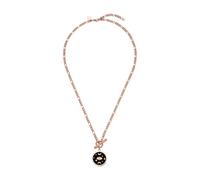 Purelei Galaxy Kette - Edelstahl 18K vergoldet/rosévergoldet/silber - Kette mit Mond & Sternen Anhänger - Kristallstein - Verstellbar 50-55 cm - Manifest Edition (Rosegold)