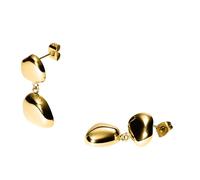 Purelei Generosity Ohrringe - wasserfest | Organische Statement-Ohrringe aus Edelstahl & 14K/18K Vergoldung | Ausdrucksstarke Creolen für natürliche Eleganz & innere Stärke (Gold)