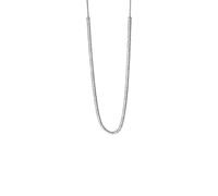 Purelei Glow Anxiety Fidget Kette Damen - Edelstahl Perlenkette mit beweglichen Metallperlen - Anti Stress Halskette Vergoldet oder Silber - Verstellbare Layering Kette 50-55 cm (Silver)