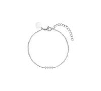 Purelei® Glow Armband - filigranes Design mit vier Zirkonia, wasserfest & verstellbar - Edelstahl, 14K vergoldet, 18K rosévergoldet oder silberfarben (Silver)