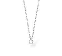 Purelei Glow Charm Kette Damen - Edelstahl Halskette mit Karabinerverschluss für Charms - Verstellbare Gliederkette 40-45 cm - Minimalistische Charm Kette für individuellen Schmuck (Silver)
