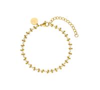Purelei® Terra Armband - Filigranes Armband mit glänzenden Metallkugeln - Edelstahl vergoldet - Verstellbar 16-20 cm - Gold/Silber/Roségold (Gold)