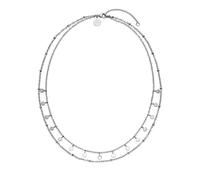 Collier PURELEI "Schmuck Geschenk Plain doppelte Kette, 22461" Halsketten Gr. Edelstahl, Länge: 50 cm, silberfarben (edelstahlfarben) Damen Colliers (61895042-0)