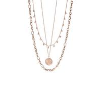 Purelei® Hanalei Ketten-Set - 3-teiliges Damen Layering Schmuckset mit Malihini, Zodiac & Fashion Show Kette - Edelstahl, wasserfest, verstellbar 35-55 cm - Gold/Silber/Roségold (Rosegold)