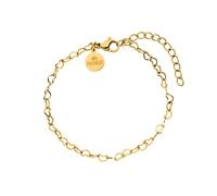 Purelei Heart Armband (Gold) - Filigranes Damen Armband - Aus langlebigem Edelstahl (14K vergoldet) - Verstellbare Länge 16-20 cm - Hawaiianisch inspiriert & wasserfest