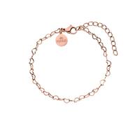 Purelei Heart Armband (Rosegold) - Filigranes Damen Armband - Aus langlebigem Edelstahl (14K rosevergoldet) - Verstellbare Länge 16-20 cm - Hawaiianisch inspiriert & wasserfest