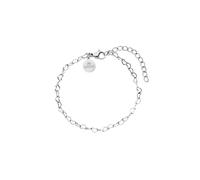 Purelei® Herz Armband Damen - Elegantes Heart Bracelet aus wasserfestem Edelstahl - Verstellbares Liebesarmband (16-20cm) in Gold/Silber - Zartes Schmuckstück mit Herzanhänger (Silver)