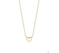 Purelei Herz Kette Damen aus Edelstahl, Halskette mit Herzanhänger und Schlangenkette, verstellbar 40-45 cm, zeitloser Damenschmuck, Geschenk für Frauen