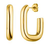 Paar Creolen PURELEI "Schmuck Geschenk Hula Ohrringe, 2110-Earring-Hula" Ohrringe Gr. Edelstahl, gelb (gelbgoldfarben) Damen Creolen zu Kleid, Shirt, Jeans, Sneaker Anlass Geburtstag Weihnachten (73559942-0)