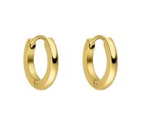 Paar Creolen PURELEI "Schmuck Geschenk Ike Ohrringe, Earrings-Ike" Ohrringe Gr. Edelstahl, gelb (gelbgoldfarben) Damen Creolen zu Kleid, Shirt, Jeans, Sneaker Anlass Geburtstag Weihnachten (18151407-0)